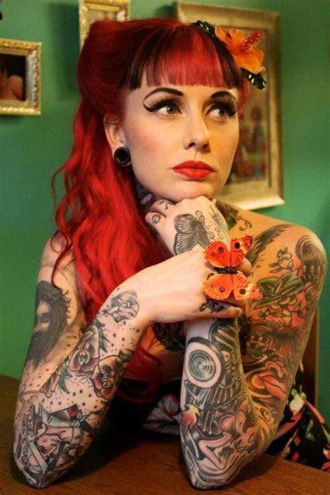 Tattooed Redhead Tattoos Pinterest Tattoos Girl Tattoos And