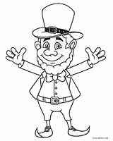 Leprechaun Coloring Pages Printable Kids sketch template