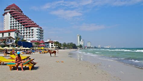 long stretch  white sand hua hin thailand christian sorand flickr