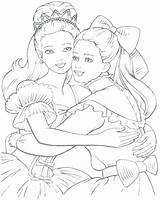 Coloring Sisters Pages Girls Print sketch template