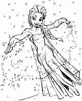 Elsa Anna Frozen Coloring Pages Printable Disney Princess Color Print Getdrawings Getcolorings sketch template