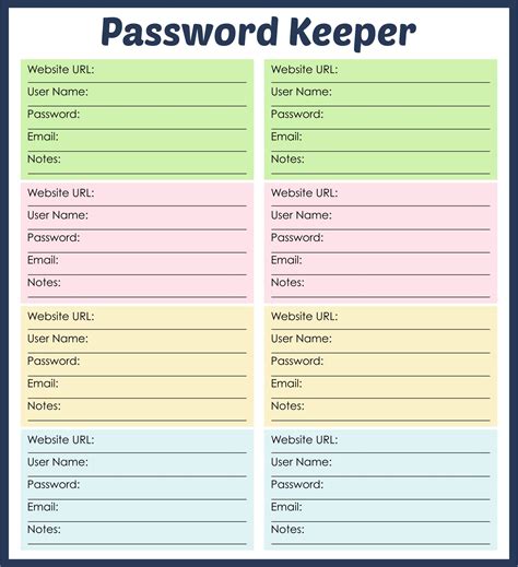 password log sheets    printables printablee