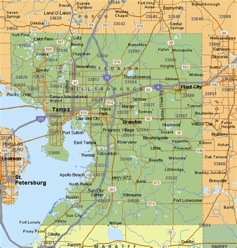 Hillsborough And Pasco County Map Beste Hundebetten