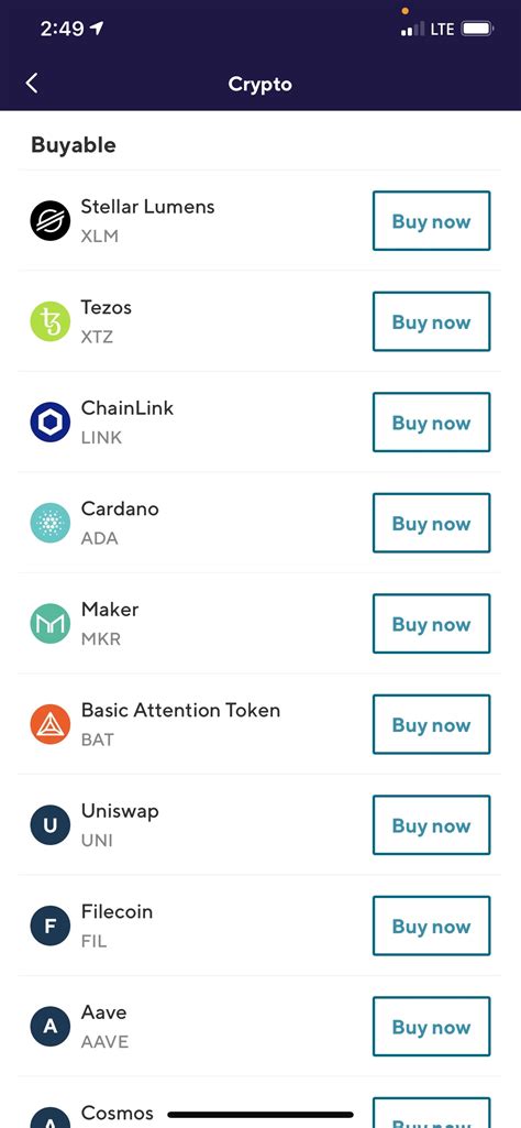 buyable cryptos added  sofi invest full list  invests crypto discovery section