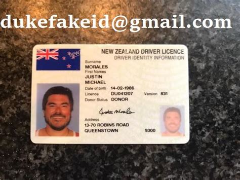 Pin On New Zealand Fake Driver Licence