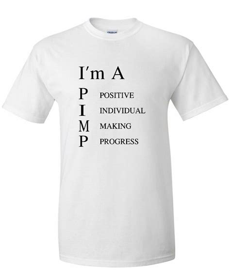 I M A Pimp Funny Adult Humor T Shirt Novelty Graphic Tee