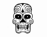 Azteca Calavera Colorare Teschio Caveira Disegno Asteca Aztecas Calaveras Pintar Acolore sketch template