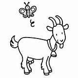 Goat Coloring Pages Cute Colour Printable Clipart Goats Color Kid Boer Top Momjunction Online Kids Getcolorings Sheets Webstockreview sketch template