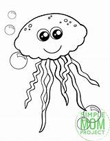 Jellyfish Simplemomproject Humans Coloringbay sketch template