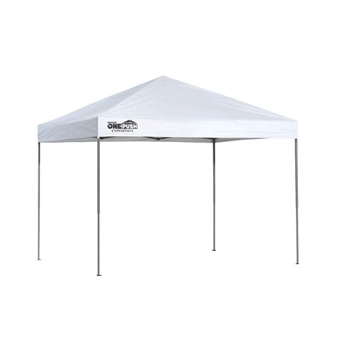 quik shade expedition   push    ft straight leg canopy white  home depot canada