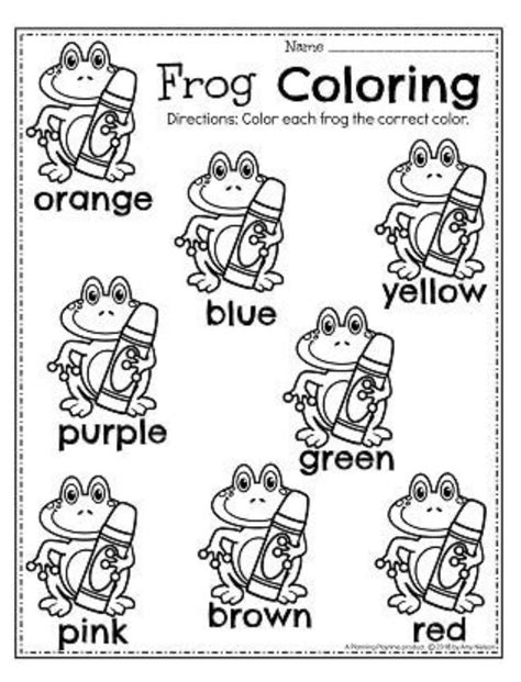 pin  monicawalkswitfaith  preschool color worksheets