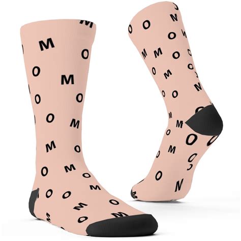 Sweet Mom Typography Pale Nude Custom Socks Shutterfly