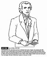 John Coloring Tyler President Pages Drawing Crayola Getdrawings sketch template