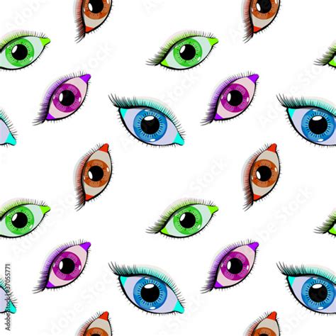 eyes pattern stock image  royalty  vector files  fotoliacom
