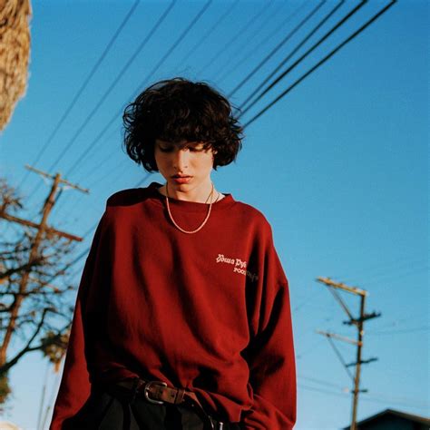 finn wolfhard aesthetic red google search finn stranger  stranger  stranger