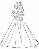 Coloring Barbie Pages Quinceanera Drawing Printable Paper sketch template