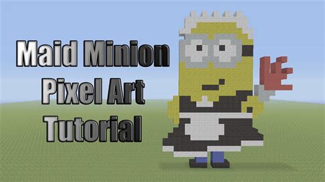 Minecraft Pixel Art Tutorial How To Make A Maid Minion