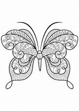Coloring Butterfly Pages Butterflies Beautiful Adults Patterns Adult Book Color Insects Printable Kids Print Big Incredible Coloriage Mandala Insect Butterflys sketch template