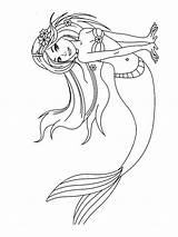 Coloring Meerjungfrauen Ausdrucken Malvorlagen Kostenlos Mycoloring 6year sketch template