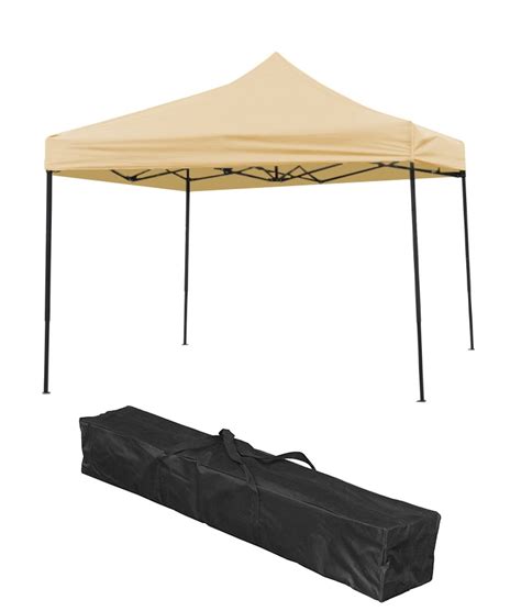 lightweight portable canopy tent set     trademark innovations beige canopy