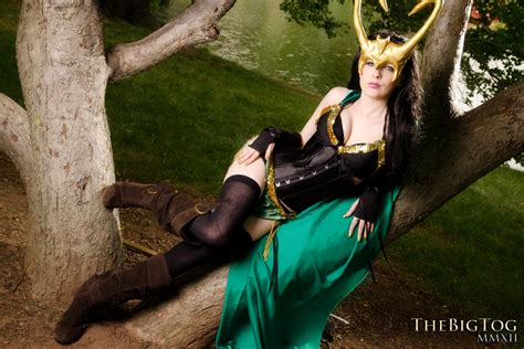 cosplay hotties featuring huntress emma frost and loki