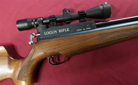 logun pcp air rifle  swp  psi  carbon fibre sound moderator fitted  optik scope