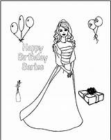 Coloring Birthday Pages Princess Happy Barbie Disney Printable Kids Color Print Clipart Getcolorings Library Popular Comments Coloringhome sketch template