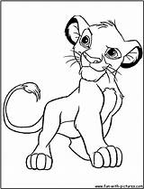 Lion Simba Nala sketch template