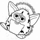 Furby Coloring Pages Drawing Happy Getcolorings Printable Color Print Getdrawings sketch template
