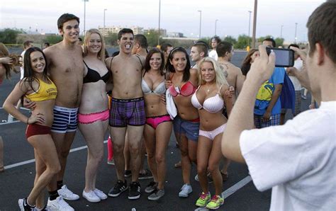 clothes off for charity at arizona state university s last