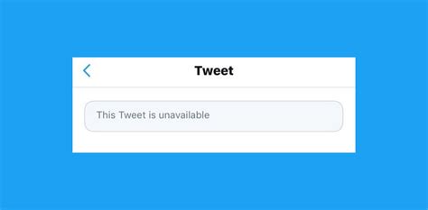 what this tweet is unavailable mean on twitter saint