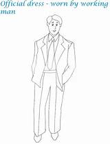 Coloring Men Suits Pages Printable Official Kids Template Menswear Print Dress Templates sketch template