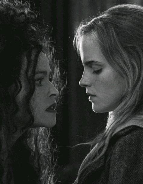 Bellatrix Lestrange Helena Bonham Carter And Hermione Granger Emma