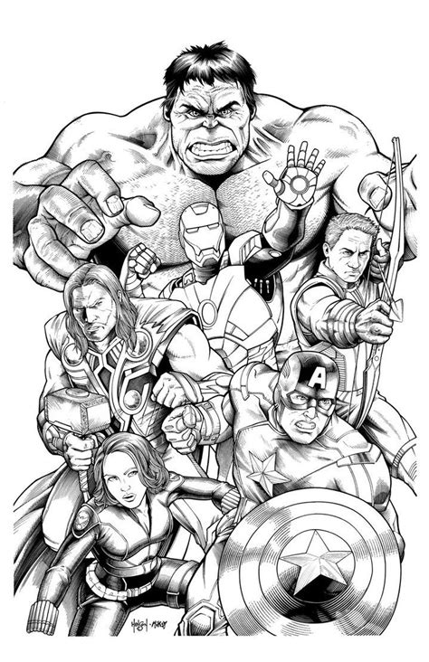 avengers team sketches marvel coloring avengers coloring superhero