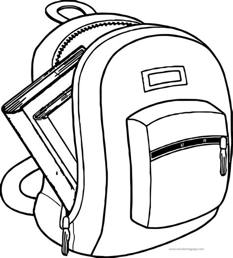 school bag coloring page coloring pages