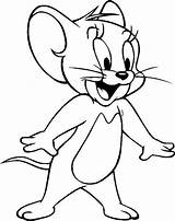 Coloring Jerry Pages Cartoon Characters Print sketch template