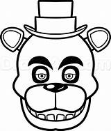 Freddy Fazbear Fnaf Coloring Drawing Easy Pages Drawings Draw Step Characters Choose Board Game Kids Cake sketch template