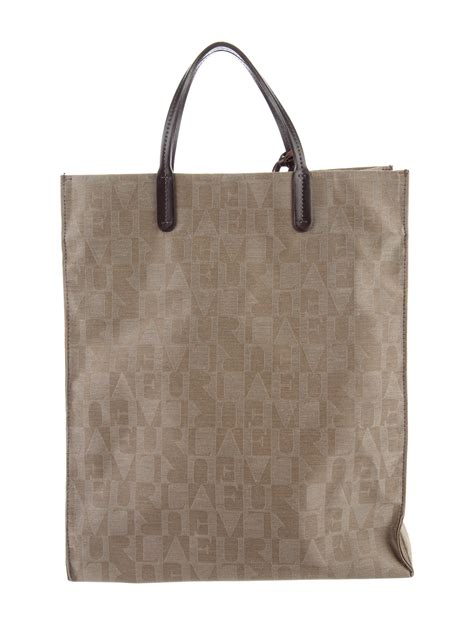 furla monogram tote bag handbags wfu  realreal