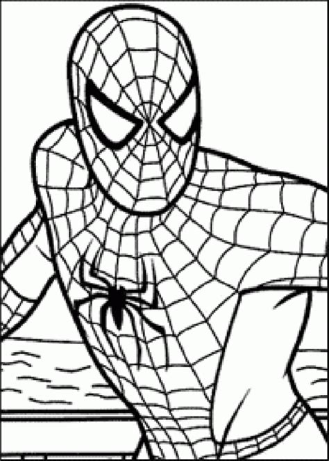 spiderman cartoon coloring pages   spiderman cartoon