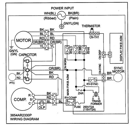 air conditioner electrical circuit diagram