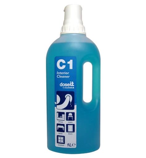 clover chemicals   super concentrated interior cleaner blue