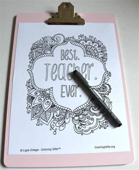teacher  coloring page