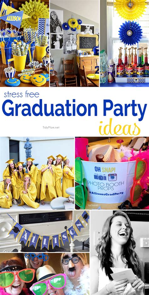 stress free graduation party ideas tidymom®