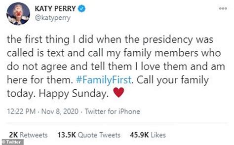 katy perry divides twitter users  revealing  consoled family members  supported trump