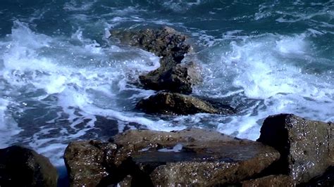 Ocean Waves Crashing Rocks Stock Video Footage Storyblocks