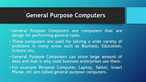 general purpose  special purpose computer