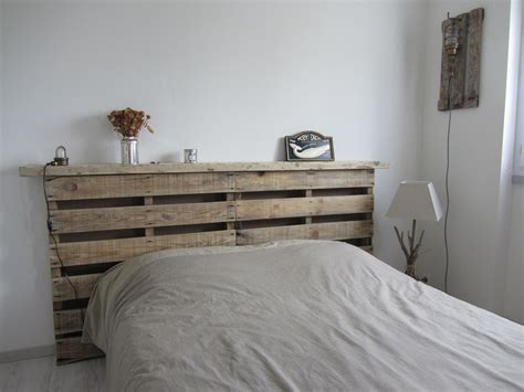 tete de lit en palette bois