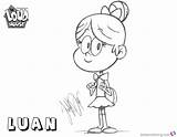 Loud House Luan Coloring Pages Def Just Kids Printable Color sketch template