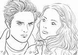 Crepusculo Famosos Coloriages sketch template