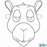 Camel Mask Coloring Printable Pages Kids Camels Choose Board sketch template